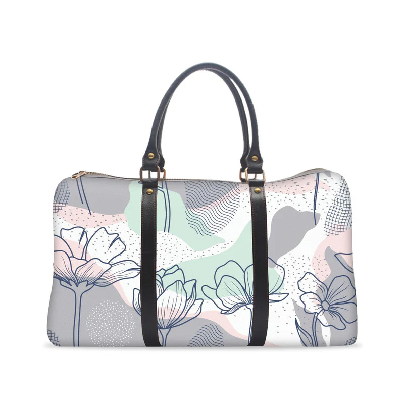 Abstract Art Floral Gym Bag