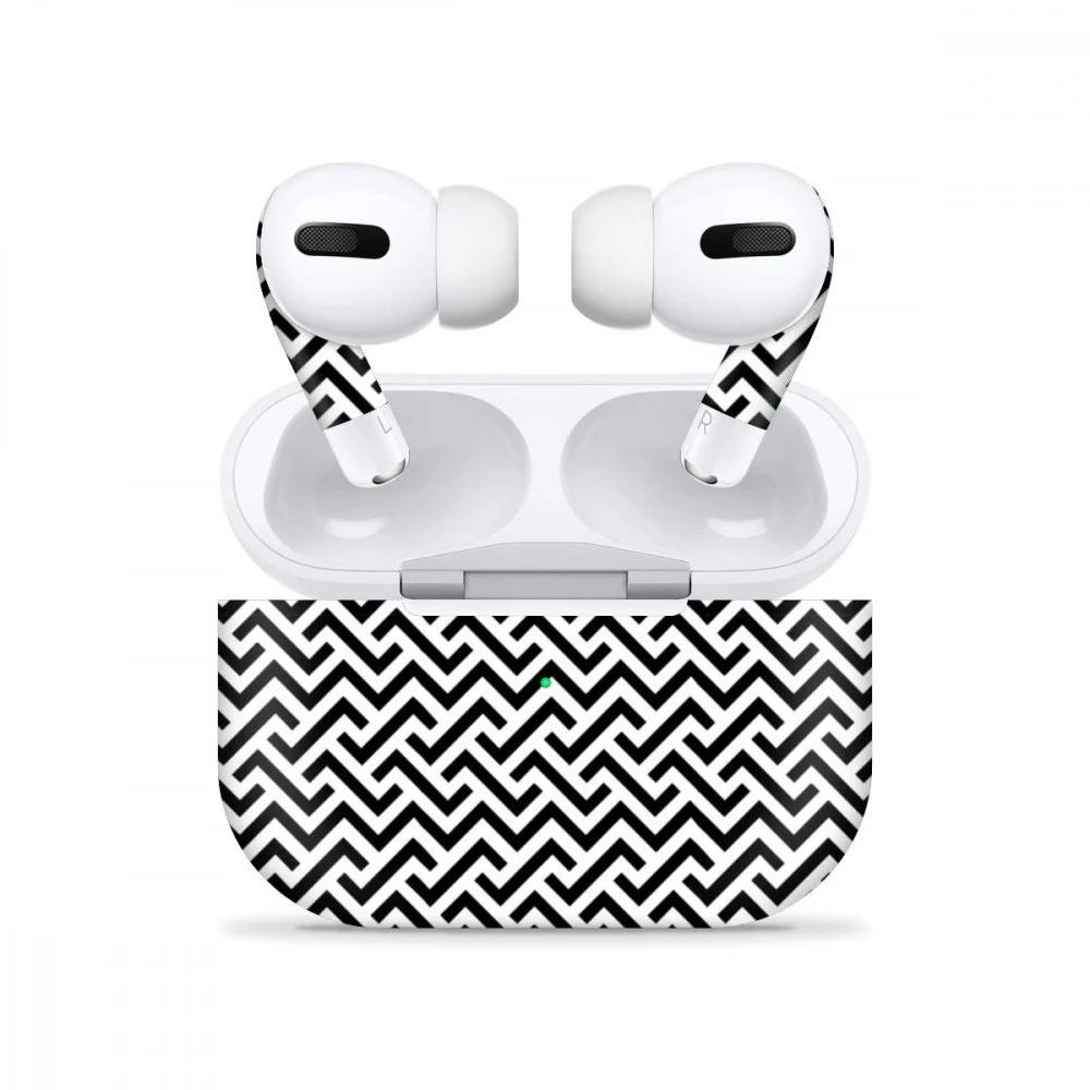 Airpods Pro Black and white Skin