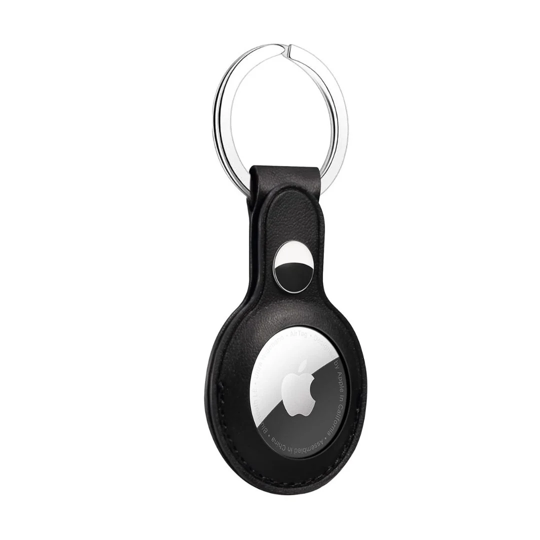Airtag Leather Case Protective Cover Keychain Protection - Image 3