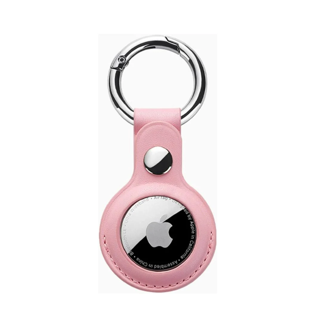 Airtag Leather Case Protective Cover Keychain Protection - Image 5