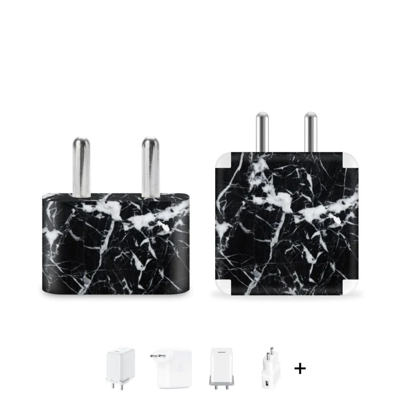 Black Marble Charger Skin