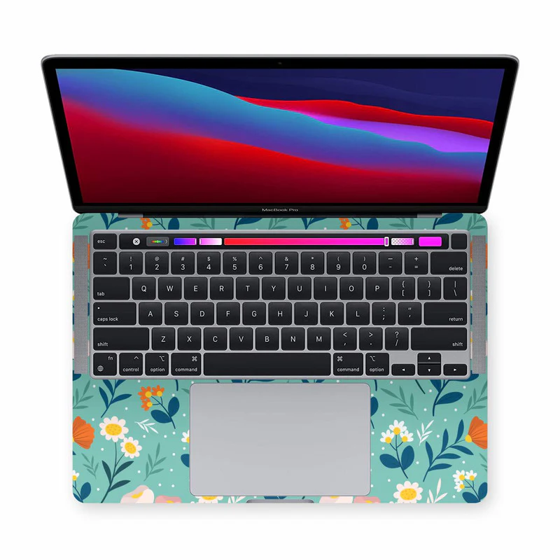 Macbook Blooming Flower 3 Laptop Skin - Image 2