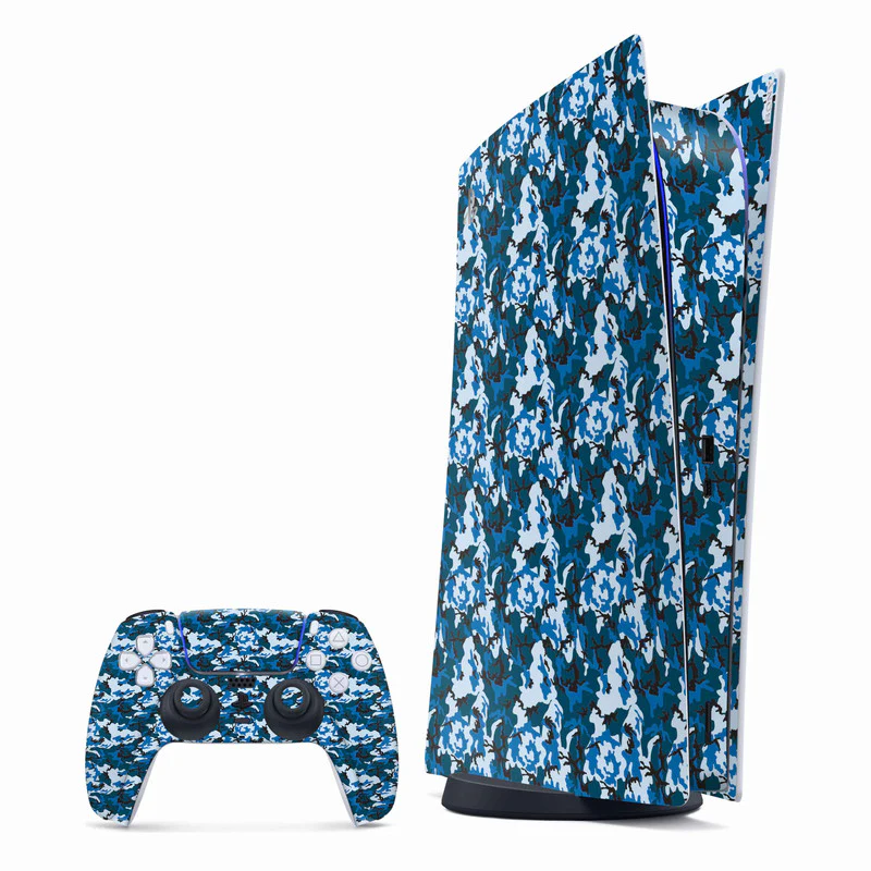 Blue Camo PlayStation Skin