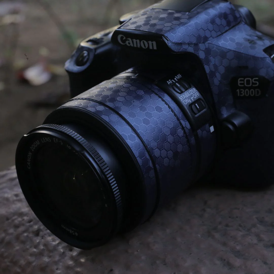 Blue HoneyComb Textured Camera skin - Image 2