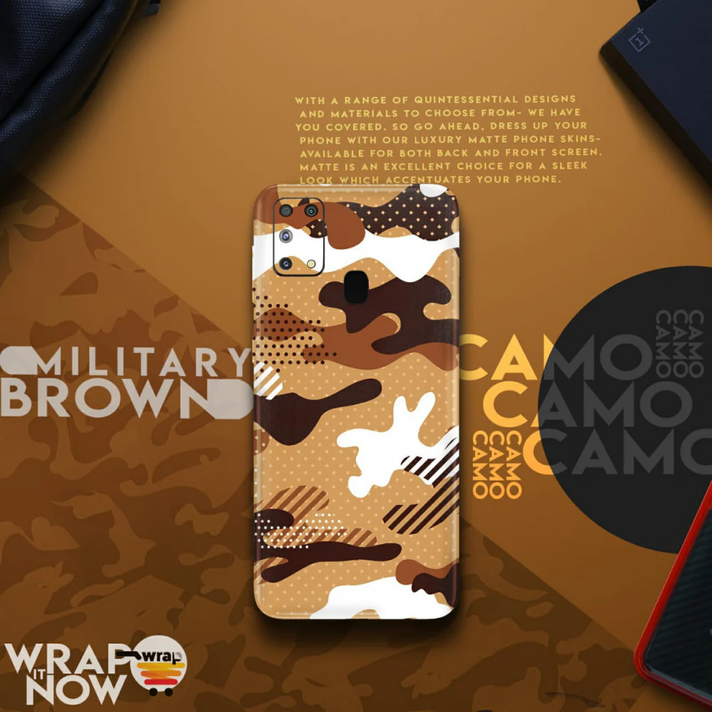 Military Brown Camo Mobile Skin
