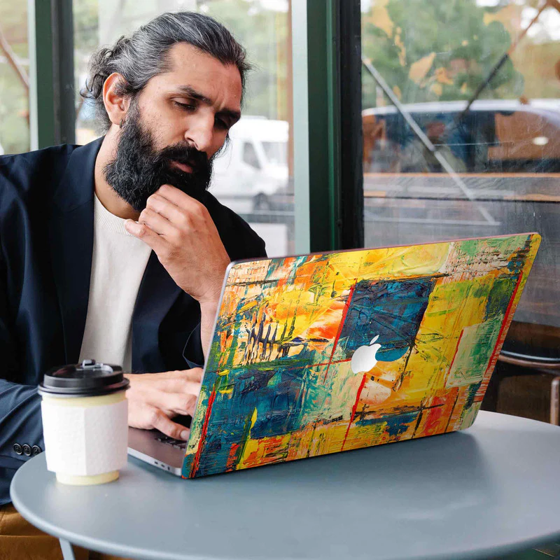 Macbook Canvas Painting Laptop Skins - Image 4