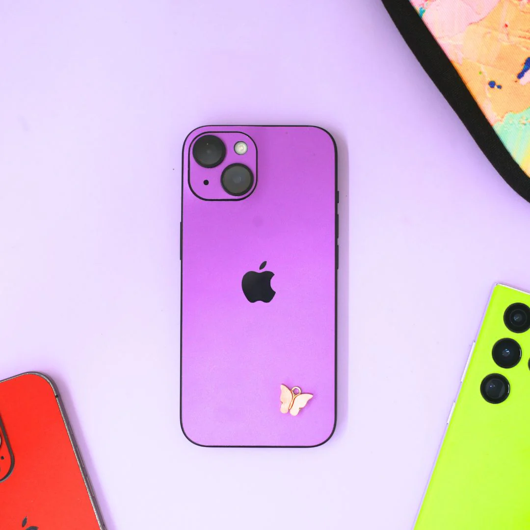 Charm Skins Purple Butterfly Mobile Skin