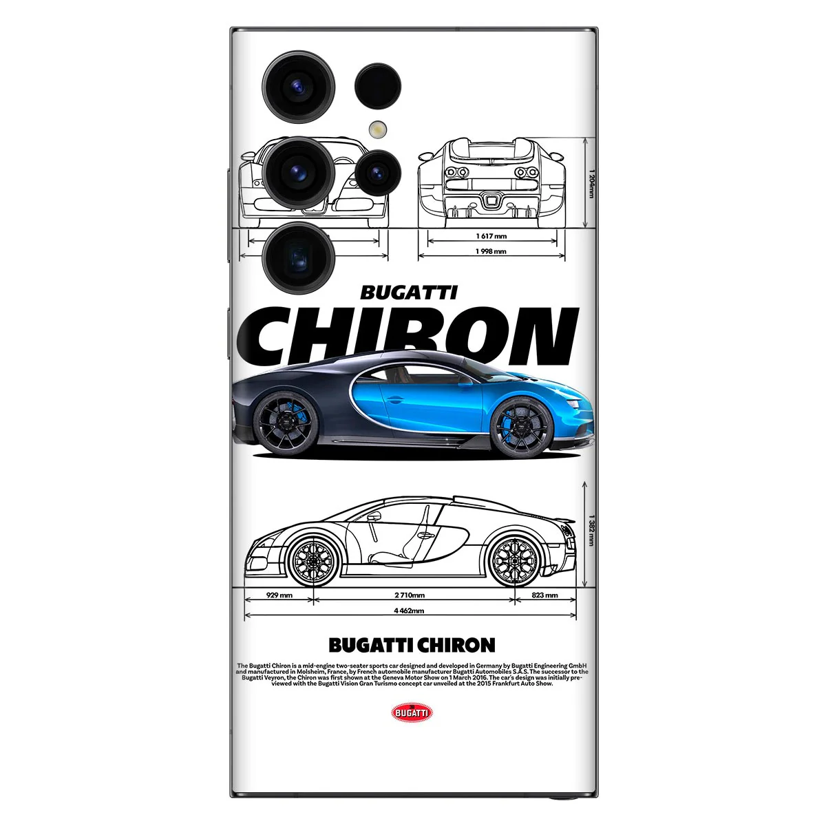 Chiron White Mobile Skin