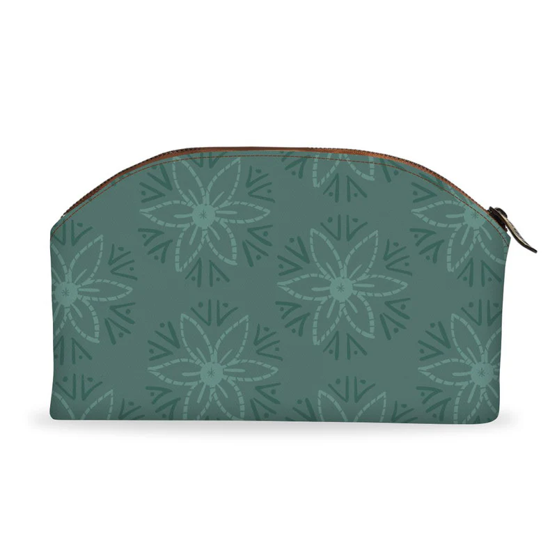 Coral Green Tech Pouch
