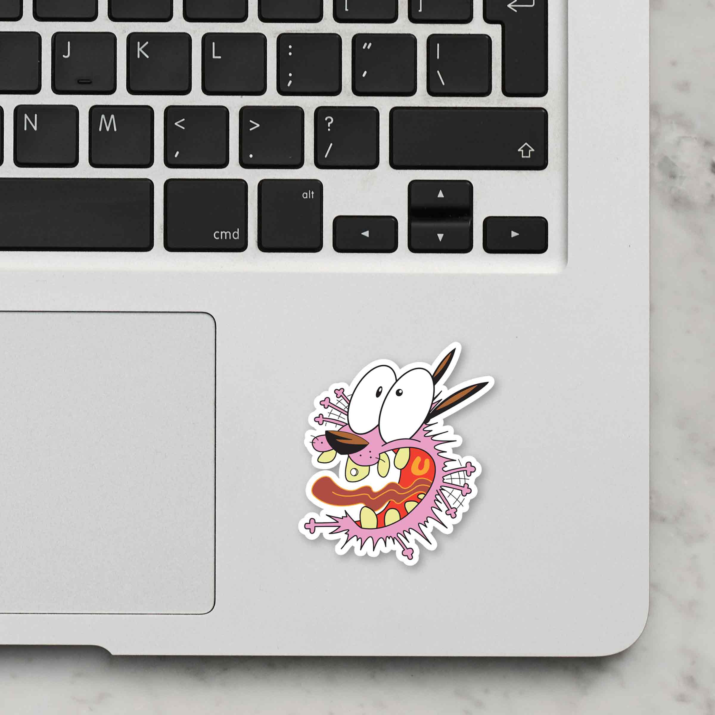 Courage The Cowardly Dog Laptop Sticker - Image 2