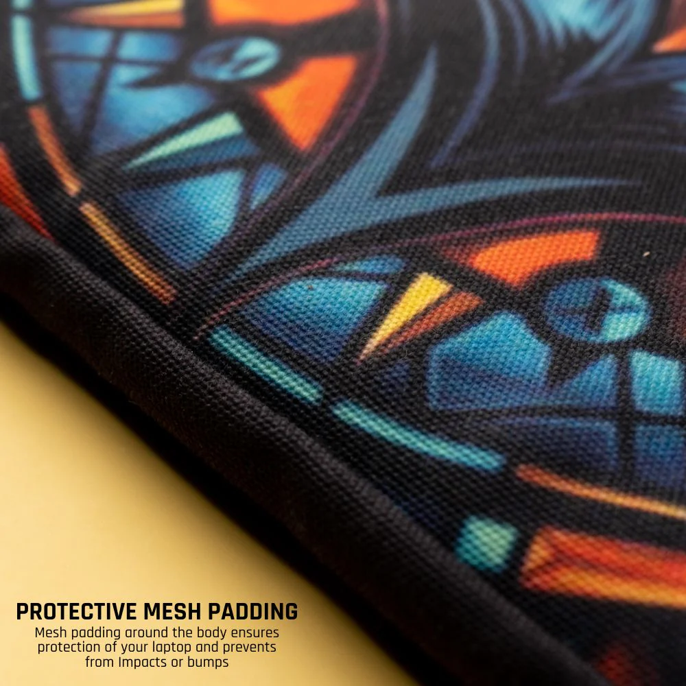 Fluid Waves Custom Name Laptop Sleeve - Image 3