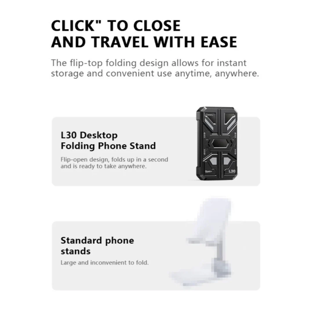 Foldable Portable Mecha Style Dual-Axis Adjustable Phone Stand - Image 4