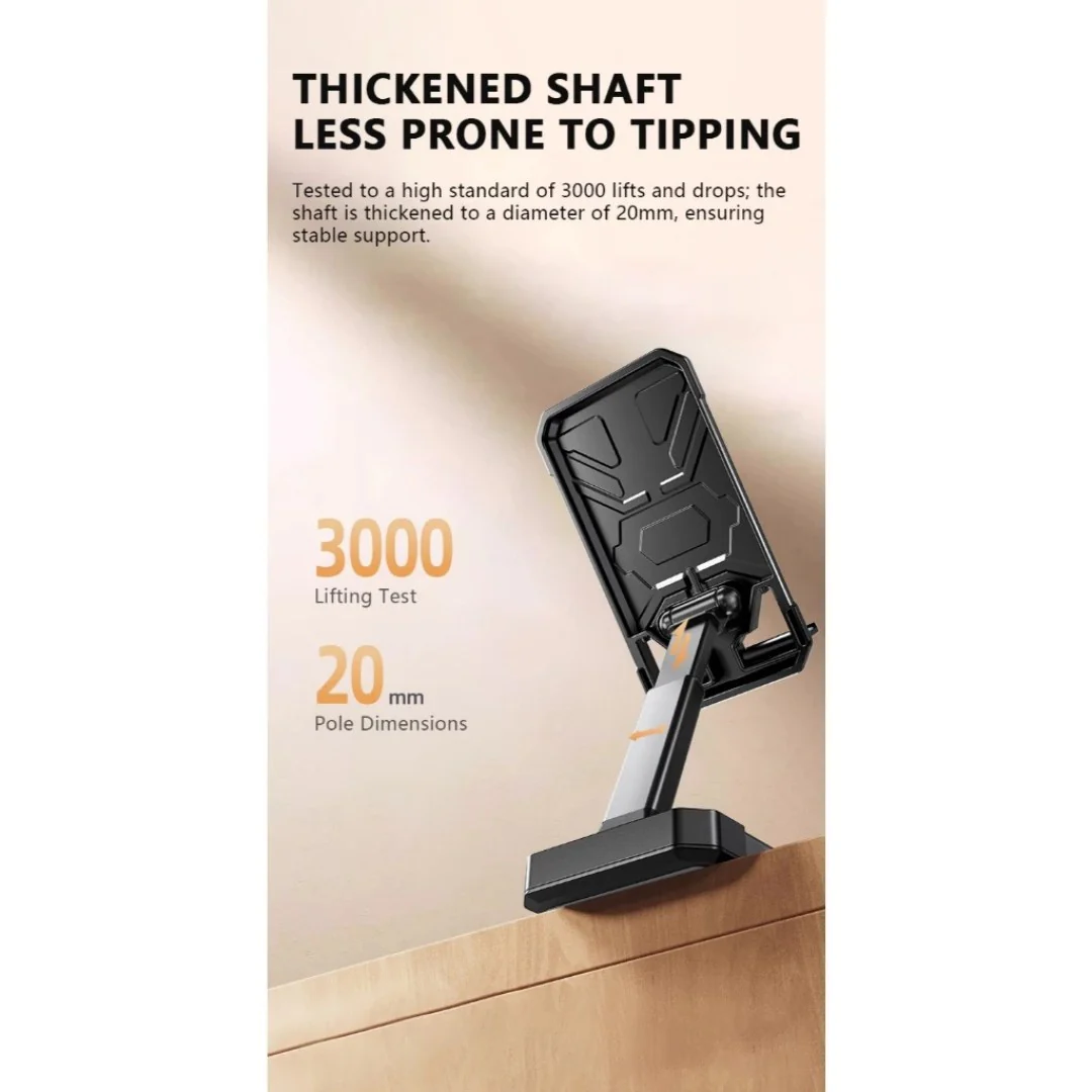 Foldable Portable Mecha Style Dual-Axis Adjustable Phone Stand - Image 5