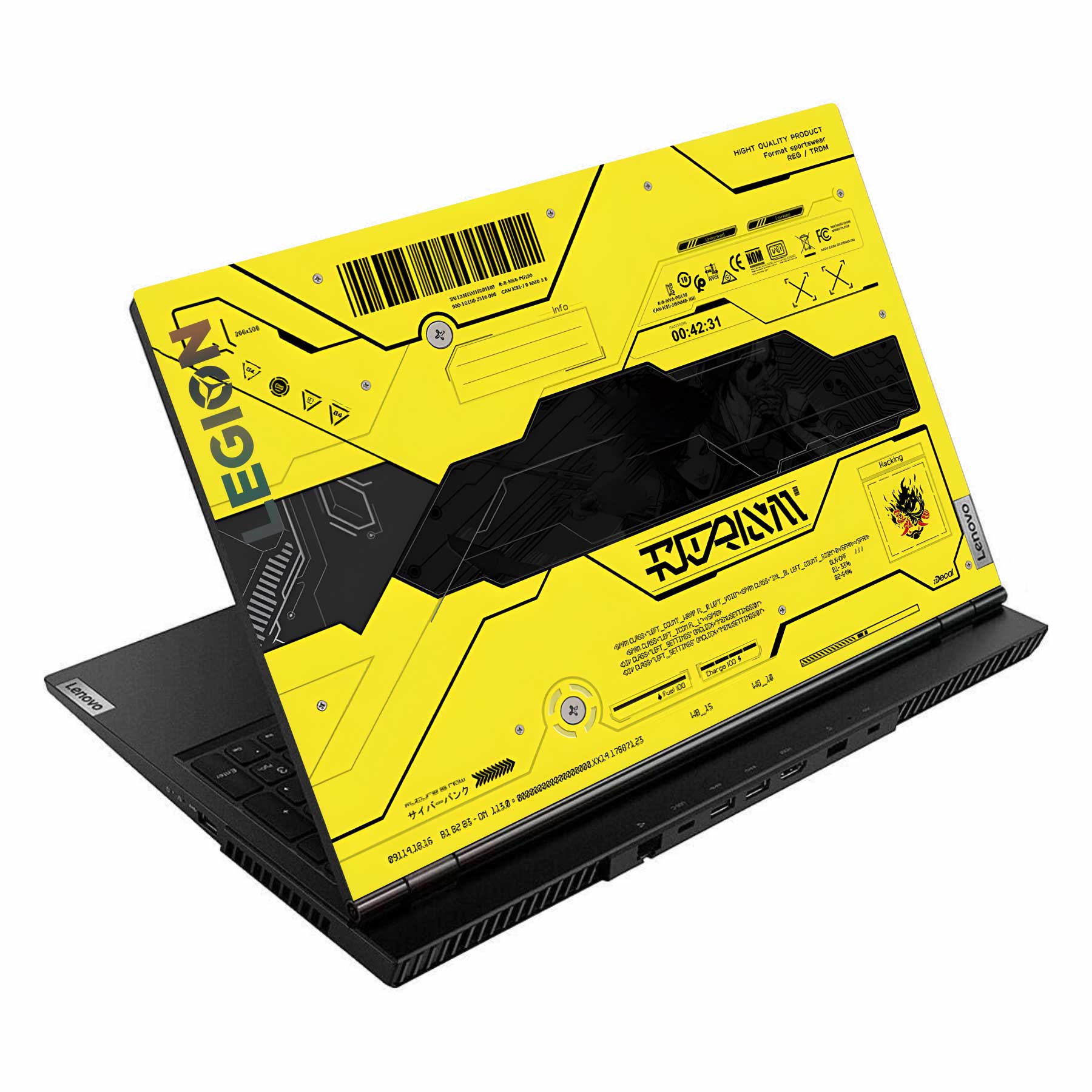 Futuristic Cyber Hood Ideapad Gaming 3 15ARH05 15IAH05 Laptop Skin