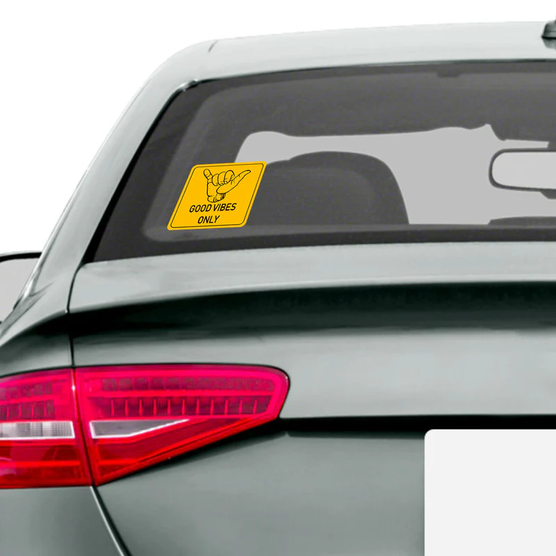 Good Vibes Only Car Sticker