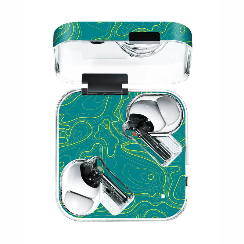 Colourful Topography Green Nothing Ear 1 Skin