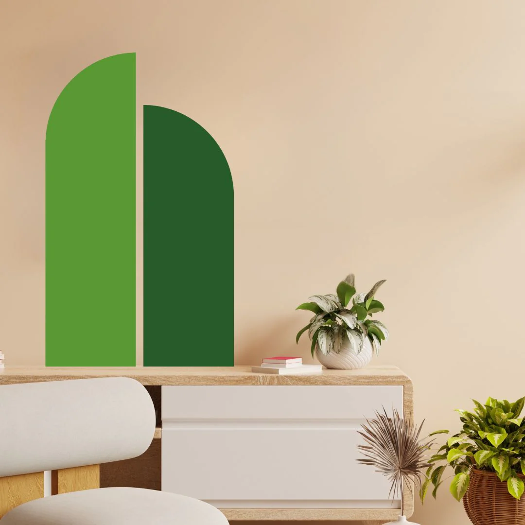 Green Minimalist Wall Sticker