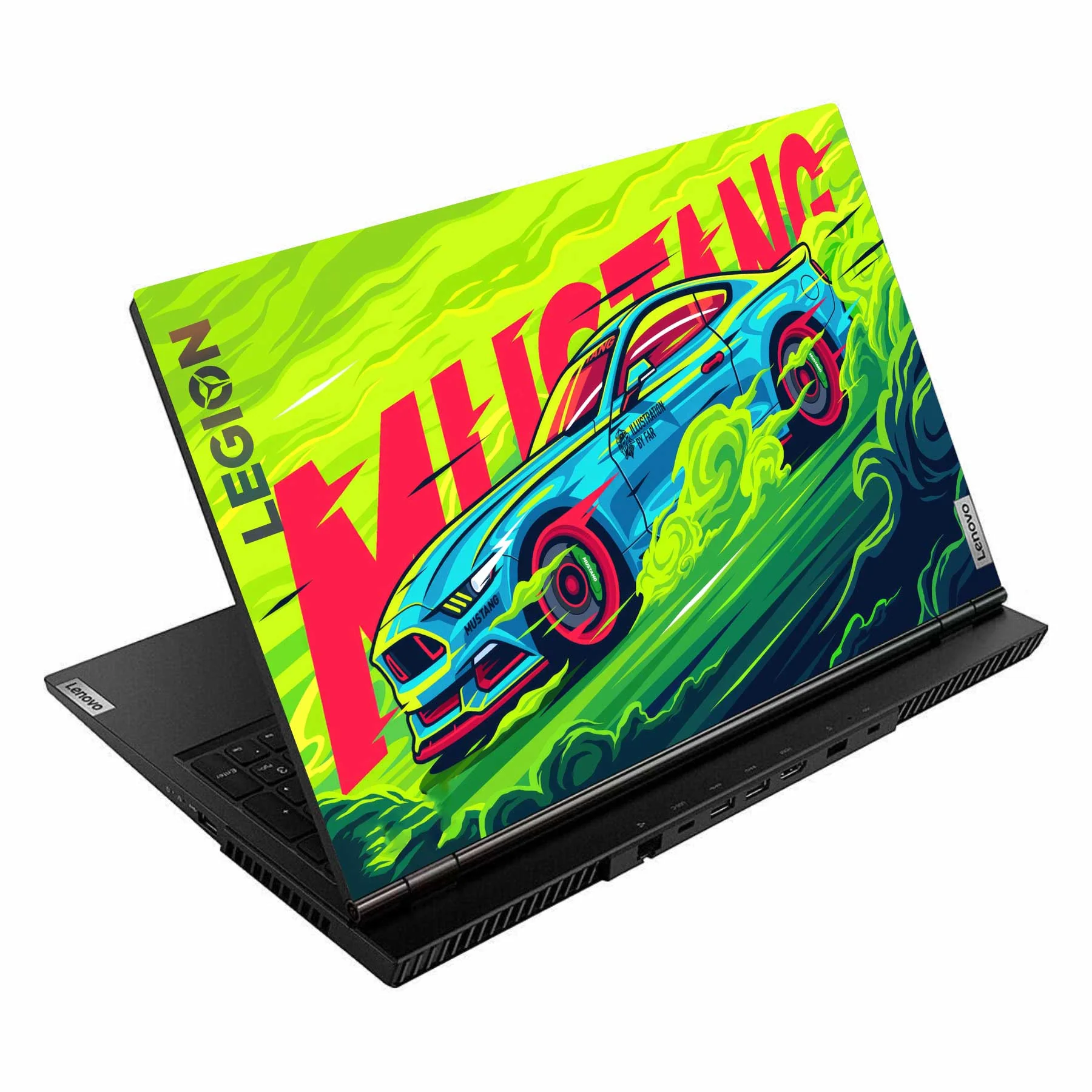 Green Mustang Ideapad Gaming 3 15ARH05 15IAH05 Laptop Skin