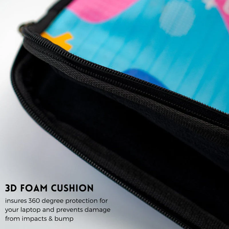 Green Mustang Laptop Sleeve With Handle - Image 3