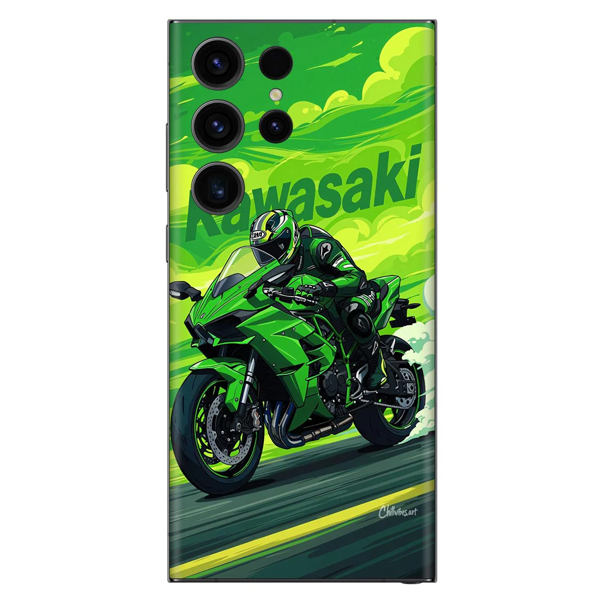 Green Ninja Ride Mobile Skin