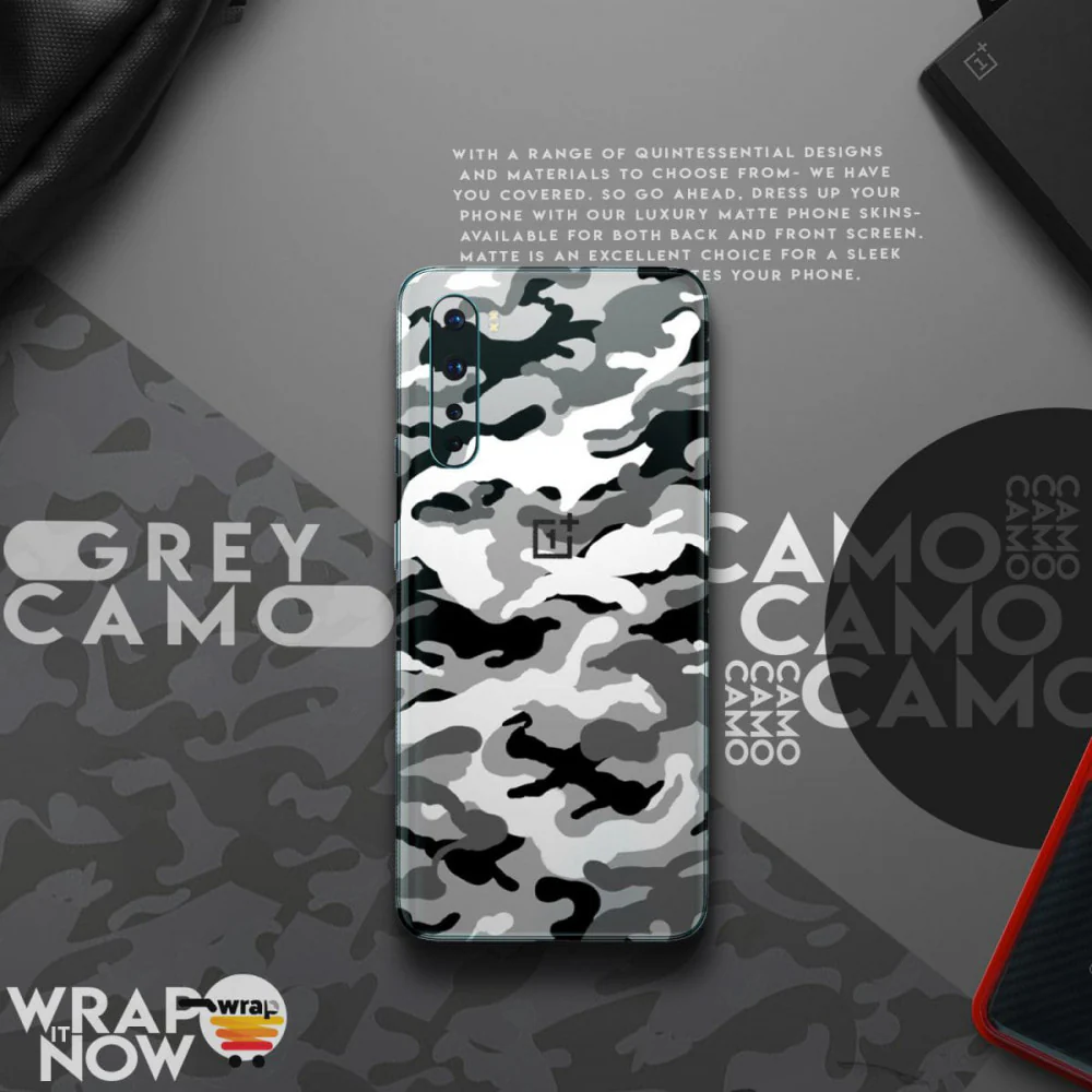 Grey Camo Mobile Skin