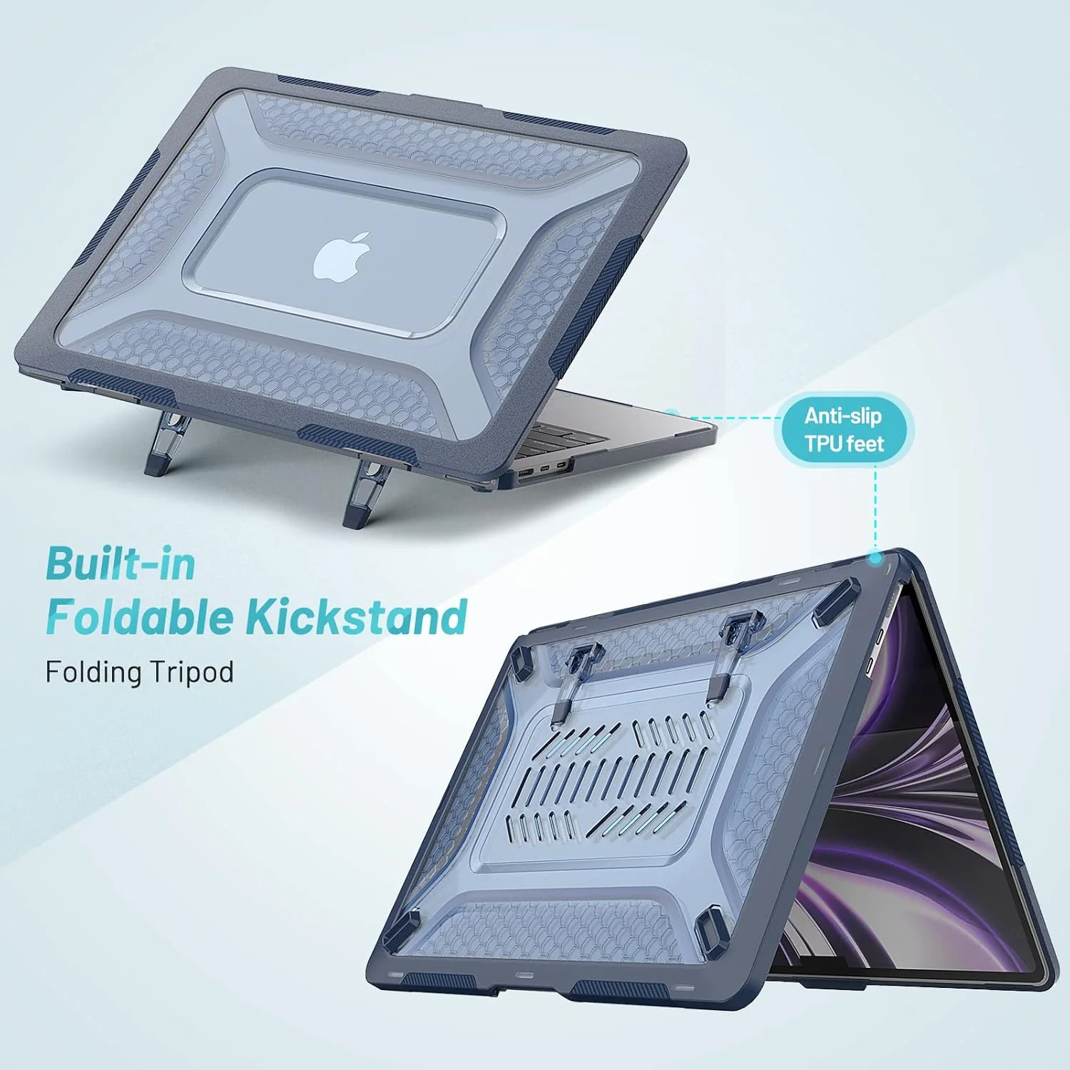 Heavy Duty Honeycomb Hard Shell Case for MacBook - Image 3