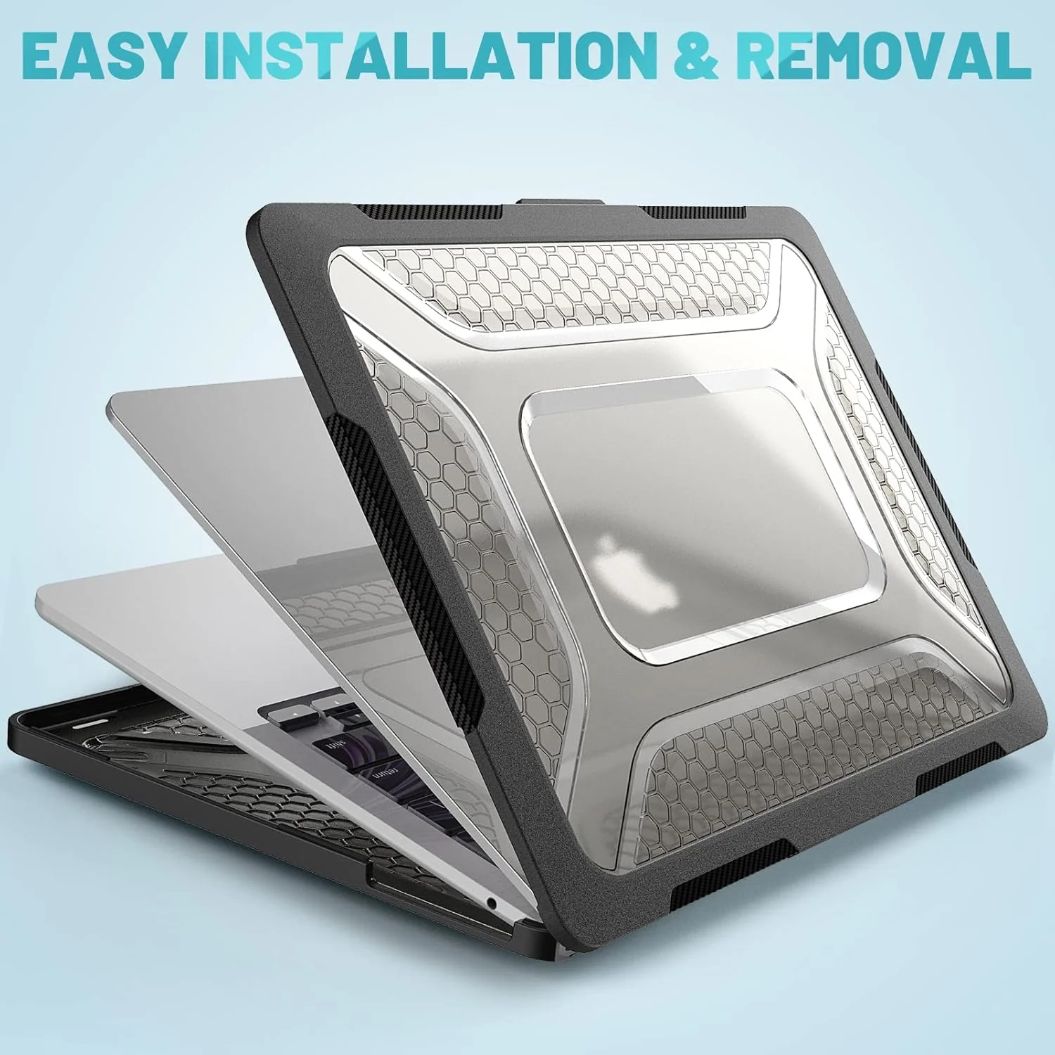 Heavy Duty Honeycomb Hard Shell Case for MacBook - Image 4