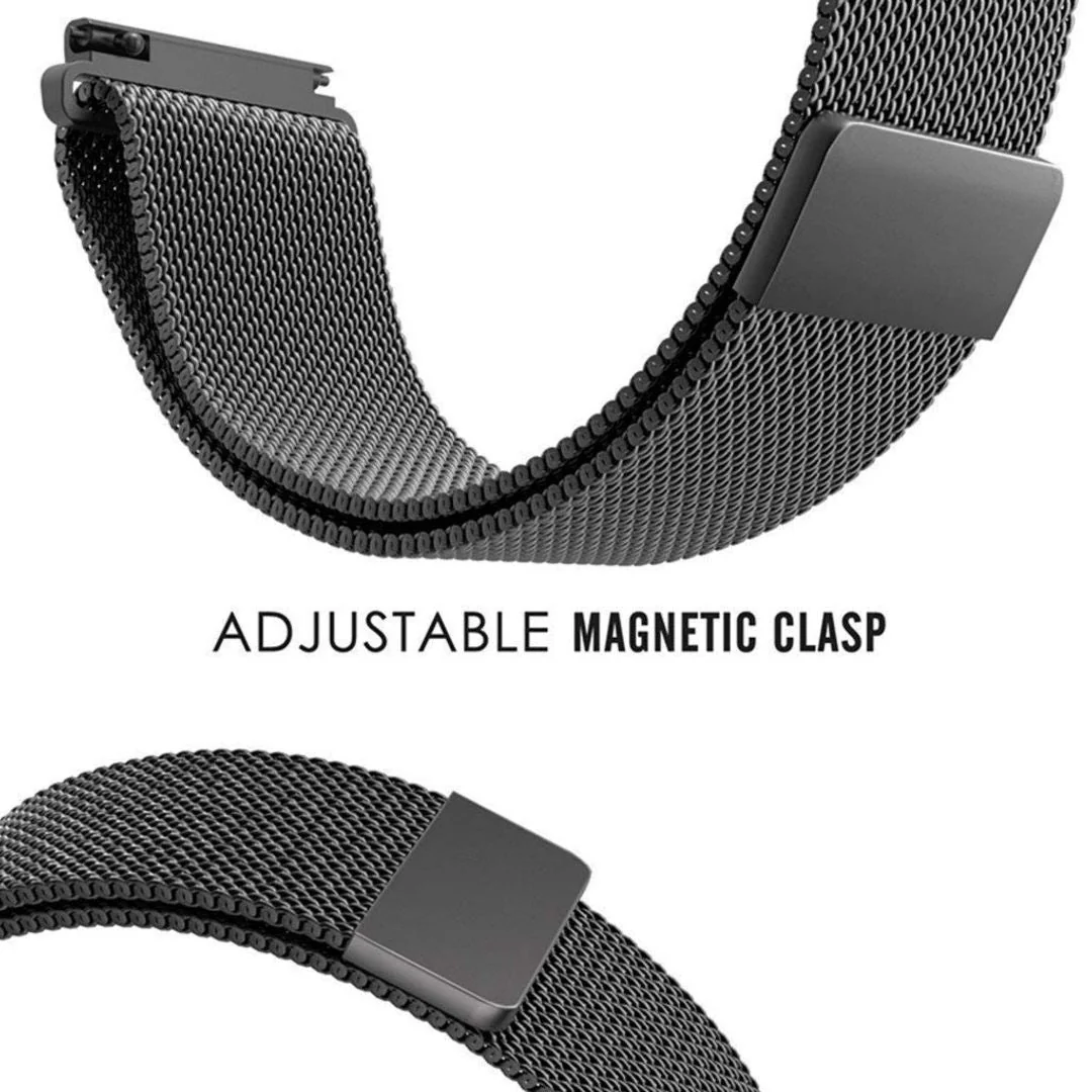 iWatch Melanese Mesh Strap Black & Rose Pink (Combo) - SELECT MM- WrapCart - Image 3