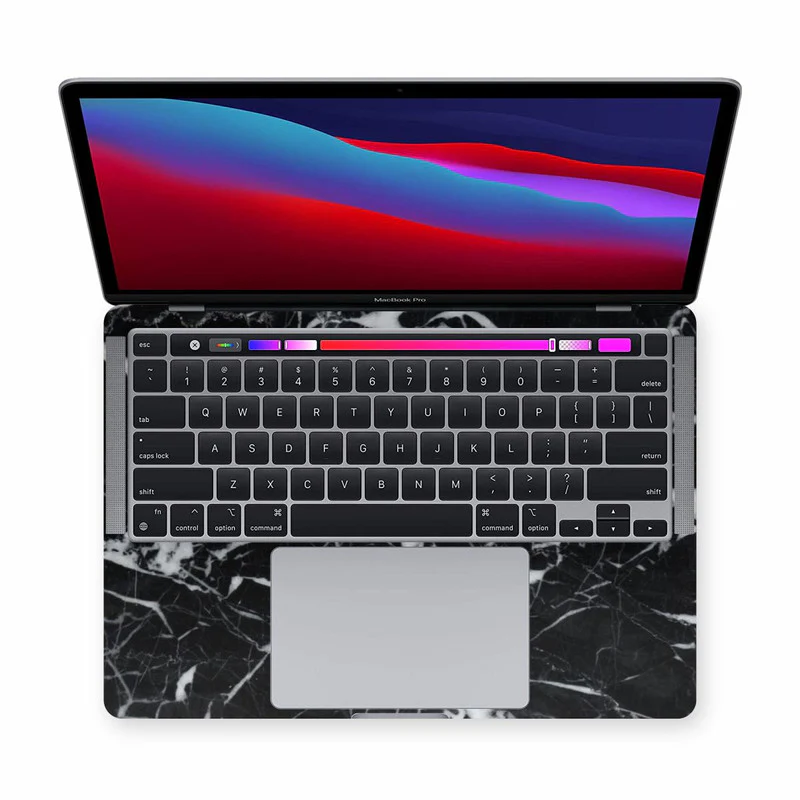 Macbook Black Marble Laptop Skins - Image 2