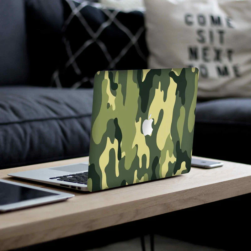 Macbook Green Camouflage Laptop Skins - Image 4