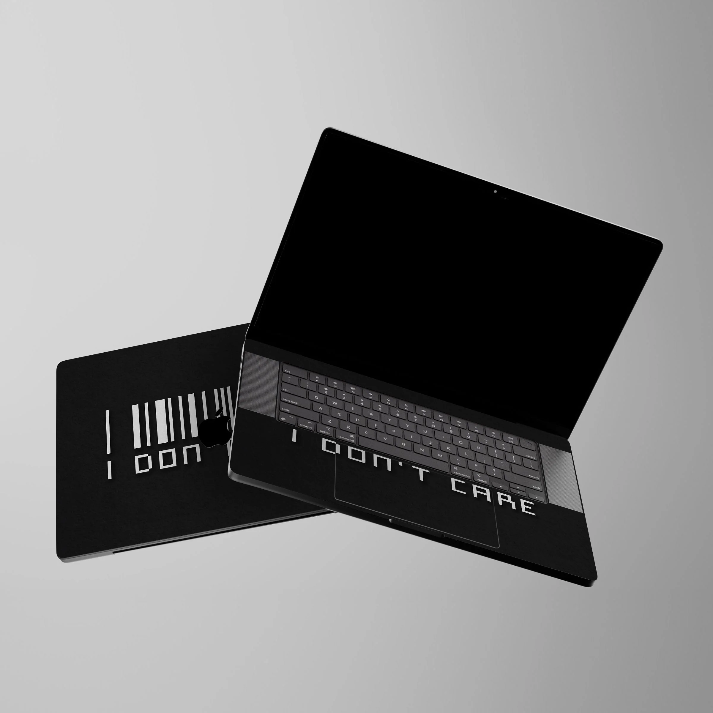 I Don't Care Laptop Skins