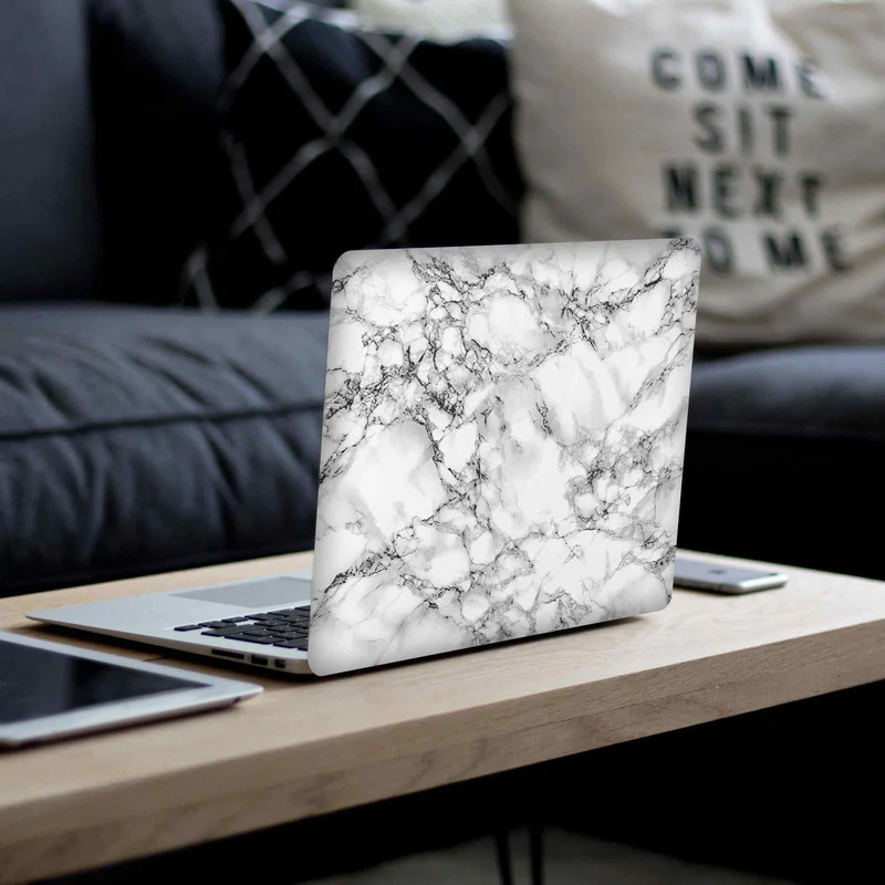White Marble Laptop Skins - Image 3