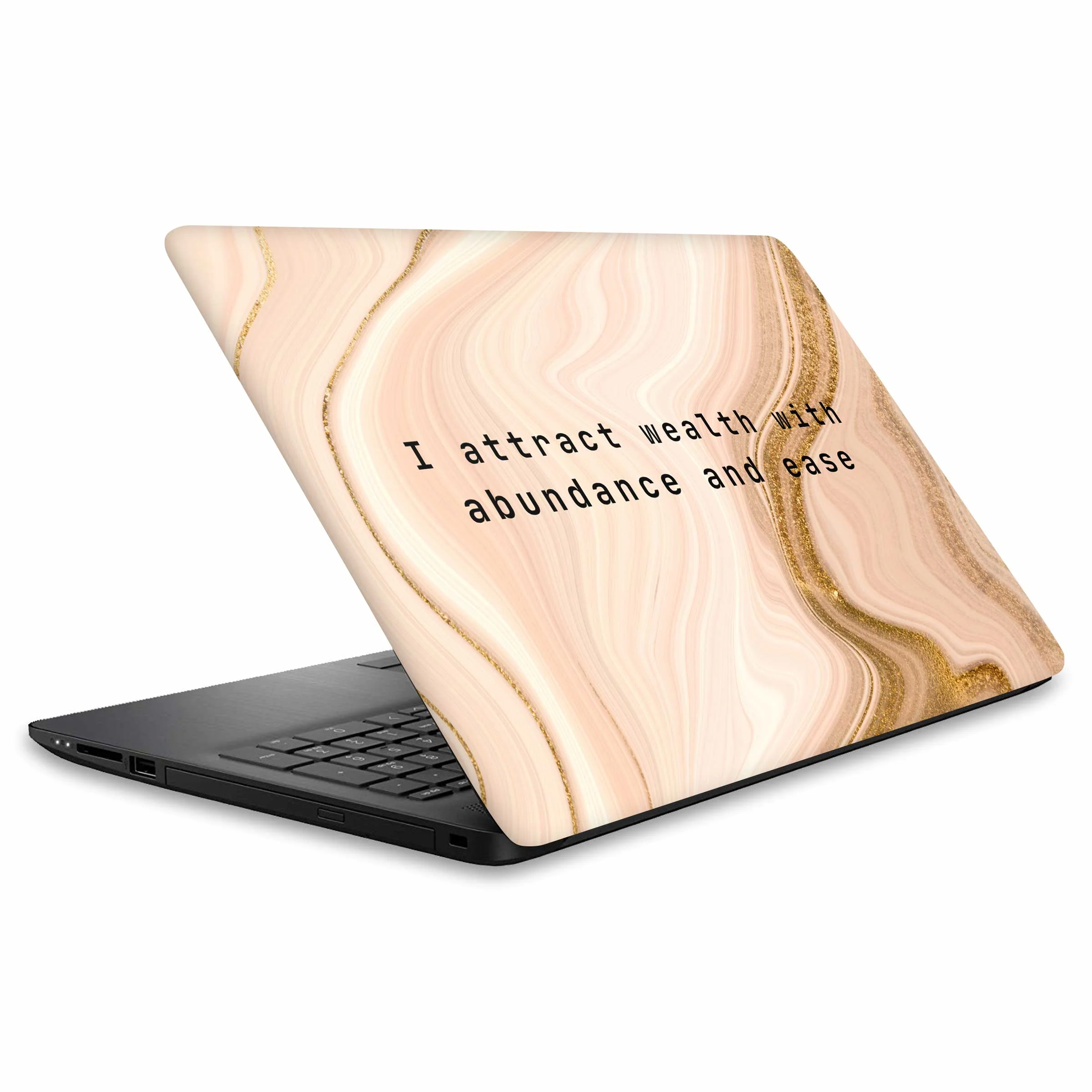 I Attract Wealth Laptop Skin