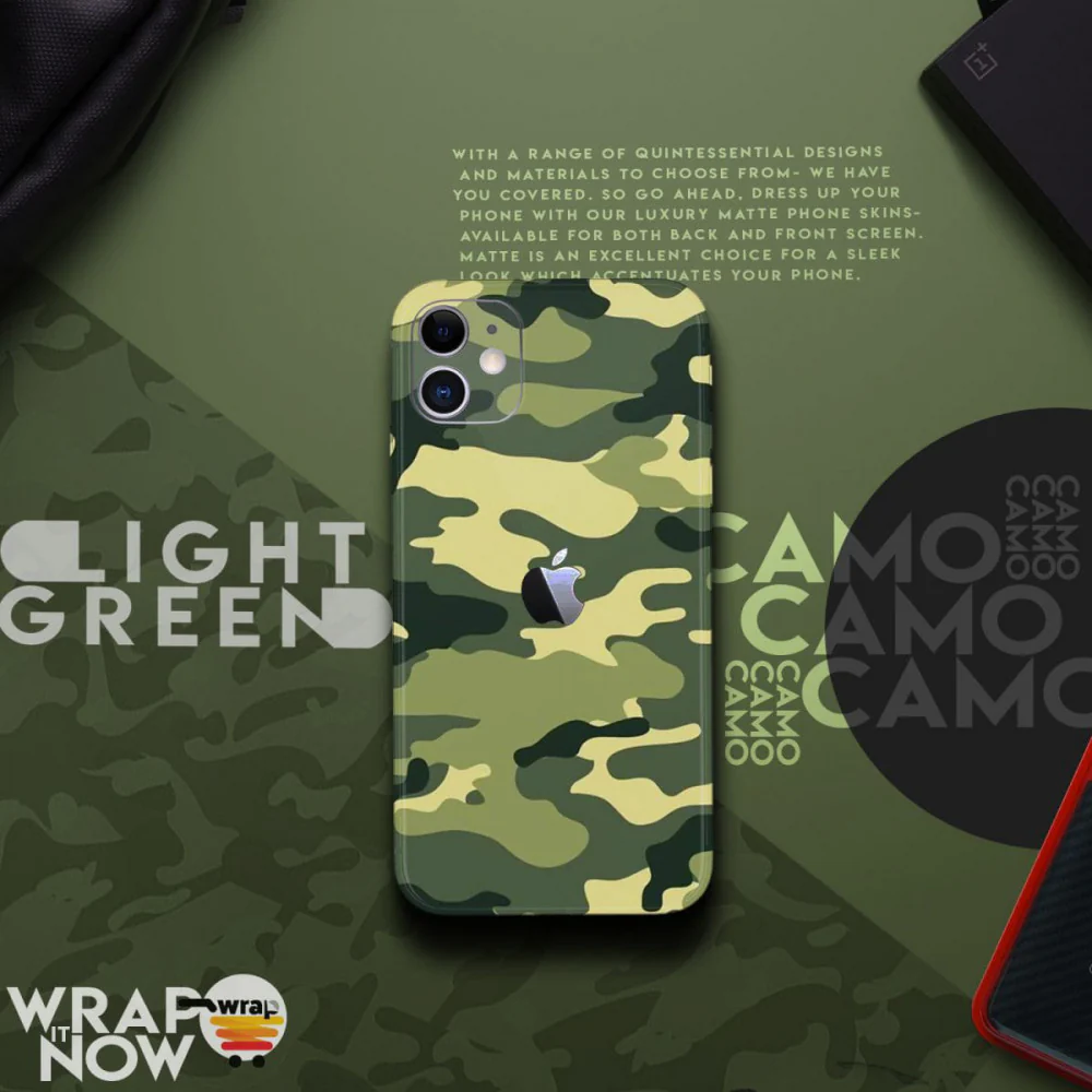 Light Green Camo Mobile Skin