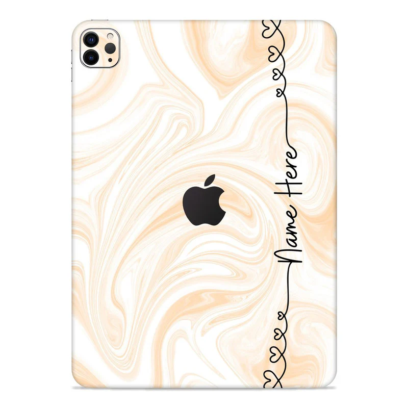 Liquid Peach Custom Name Ipad Skin
