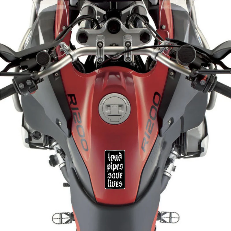 Loud Pipes Bike Fuel Tank Decal