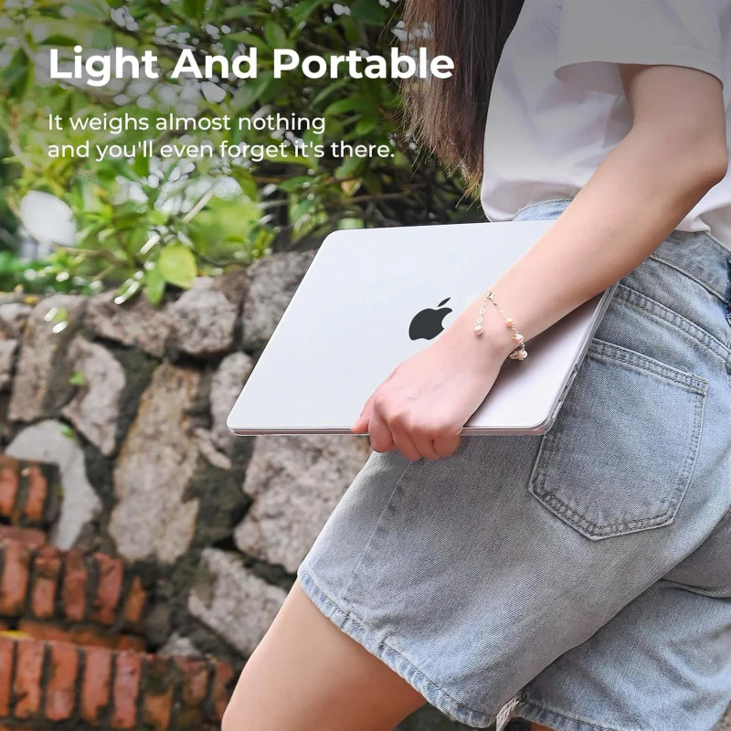 MacBook Protective Hard-shell Transparent Crystal Clear - Anti Yellow Laptop Case Cover - Image 5