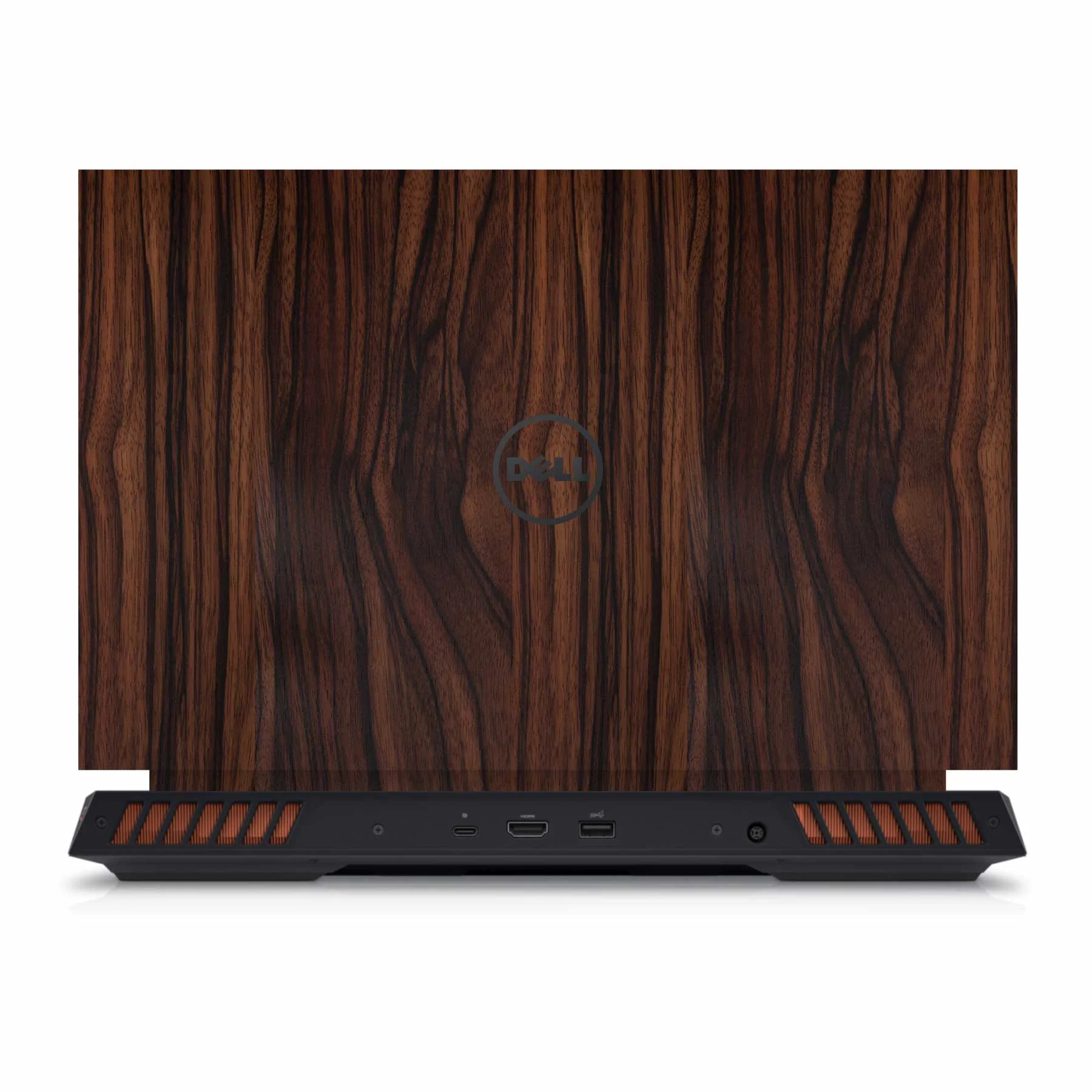 Mahogany Wood Dell G15 5530 Laptop Skin