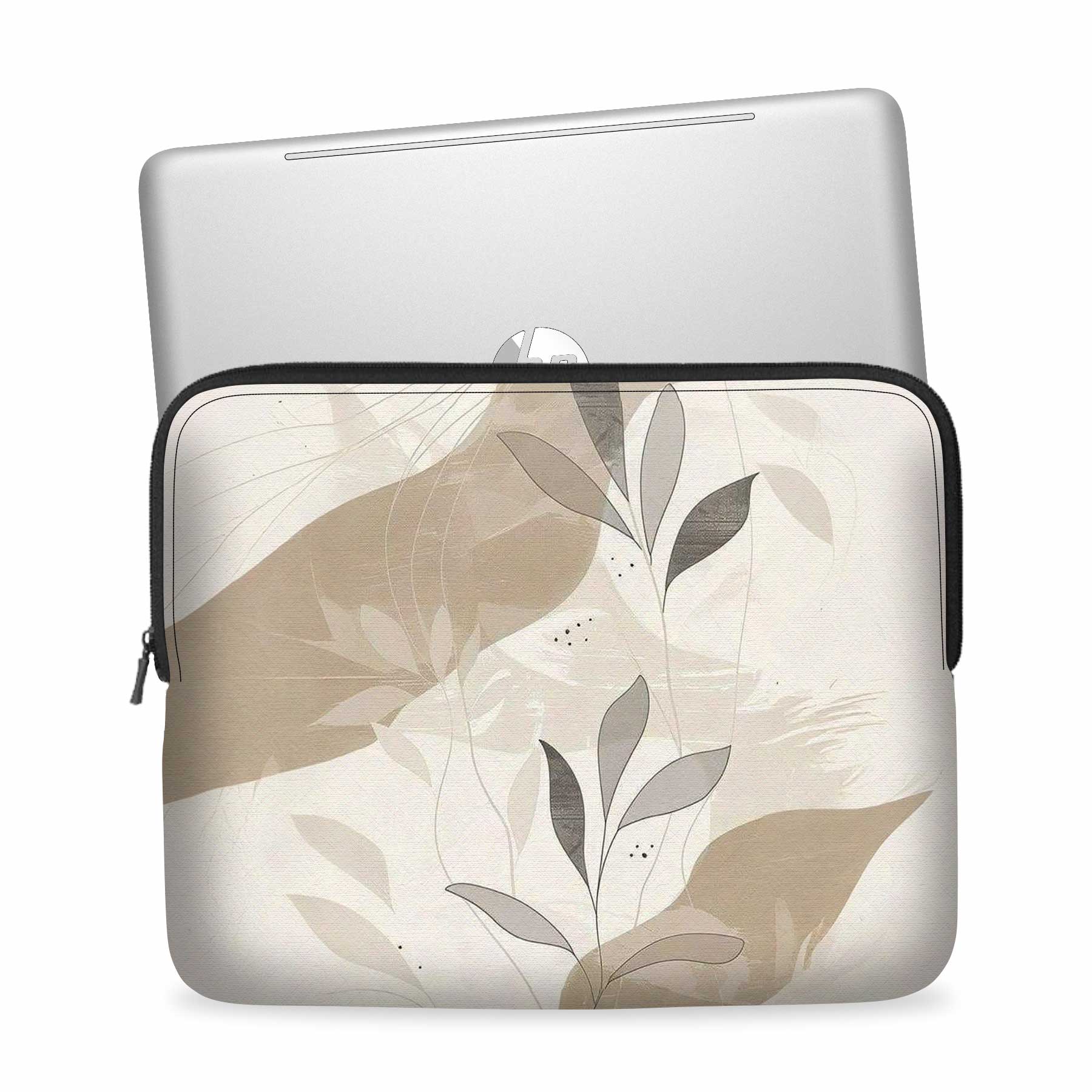 Golden Petals Laptop Sleeve