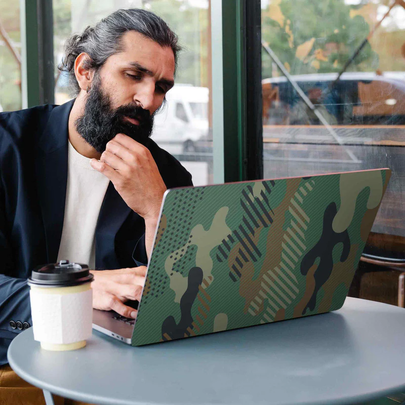 Military Green Laptop Skins - Image 3