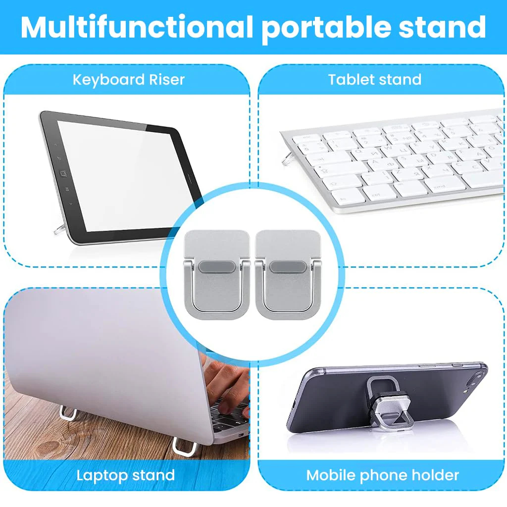 Mini Laptop Riser Stand - 2pc Self-Adhesive Laptop Stand - Image 6