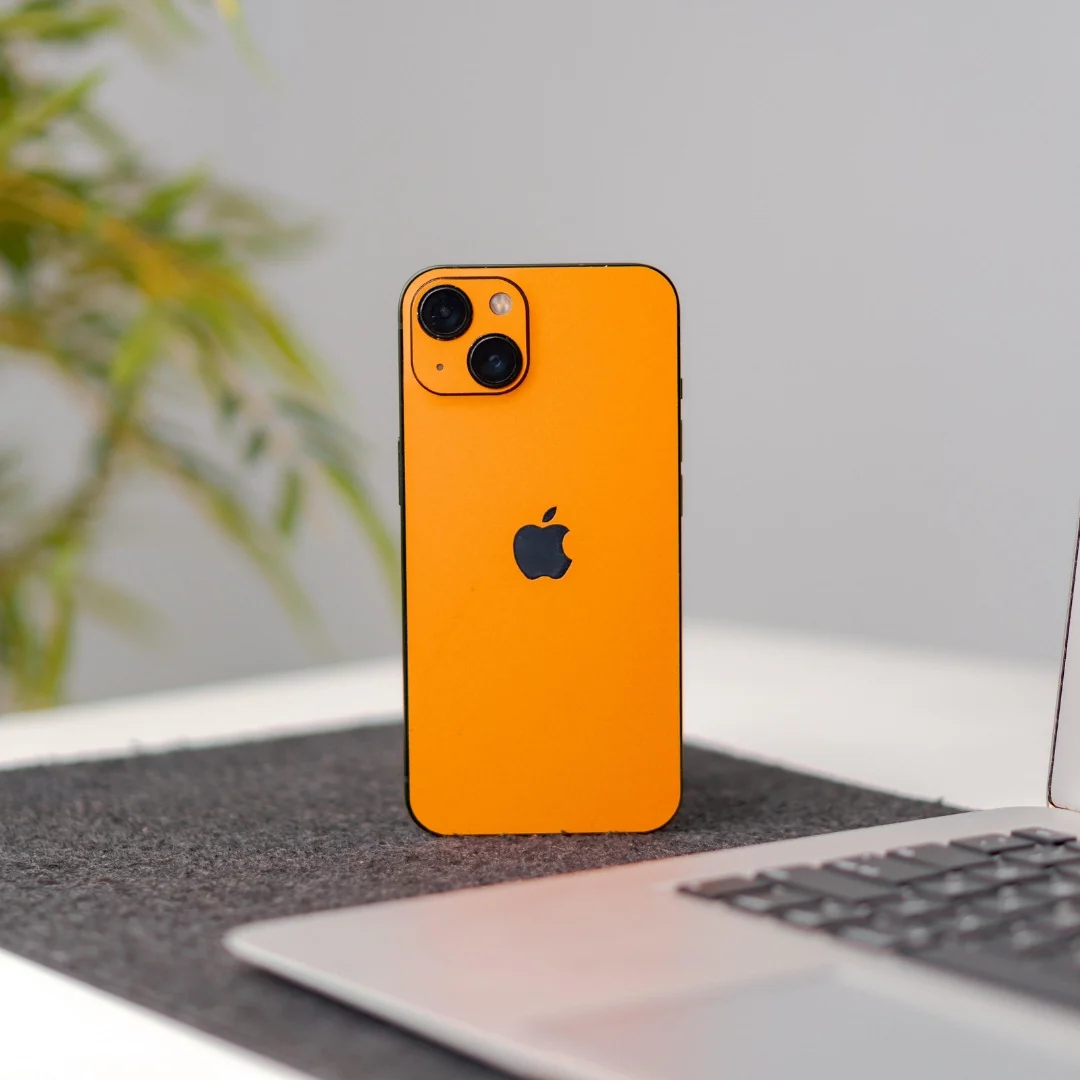 Matte Orange Mobile Skin - Image 2