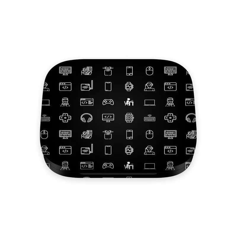 OnePlus Buds 3 Tech Icons Black Skin