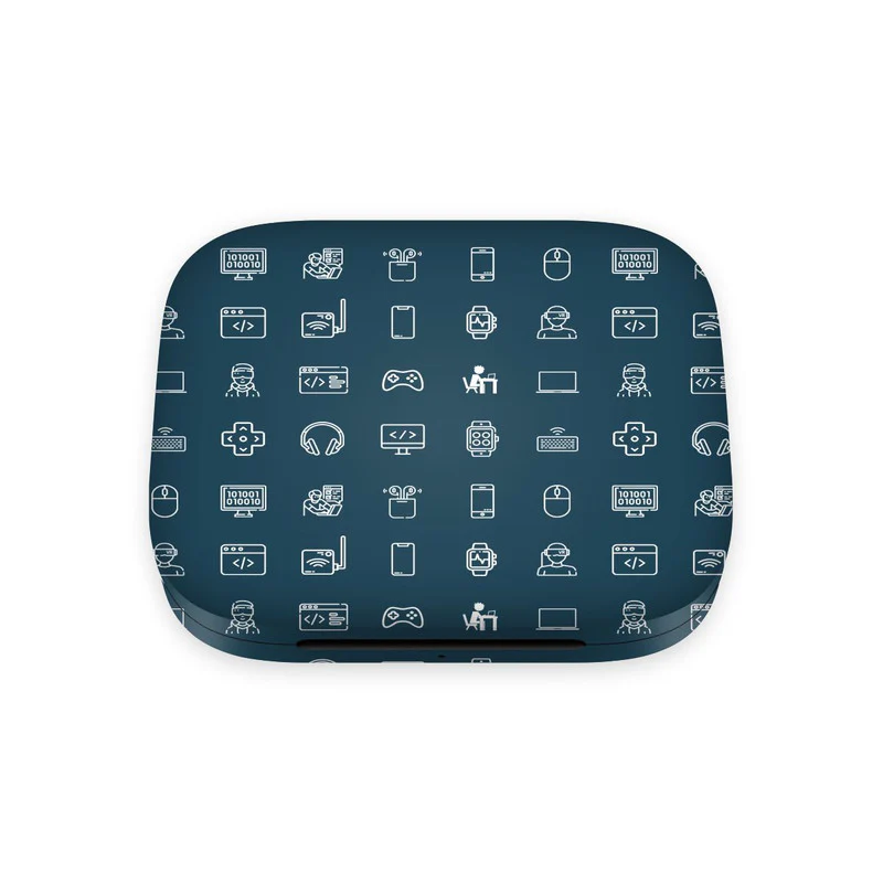 OnePlus Buds Pro Tech Icons Dark Blue Skin