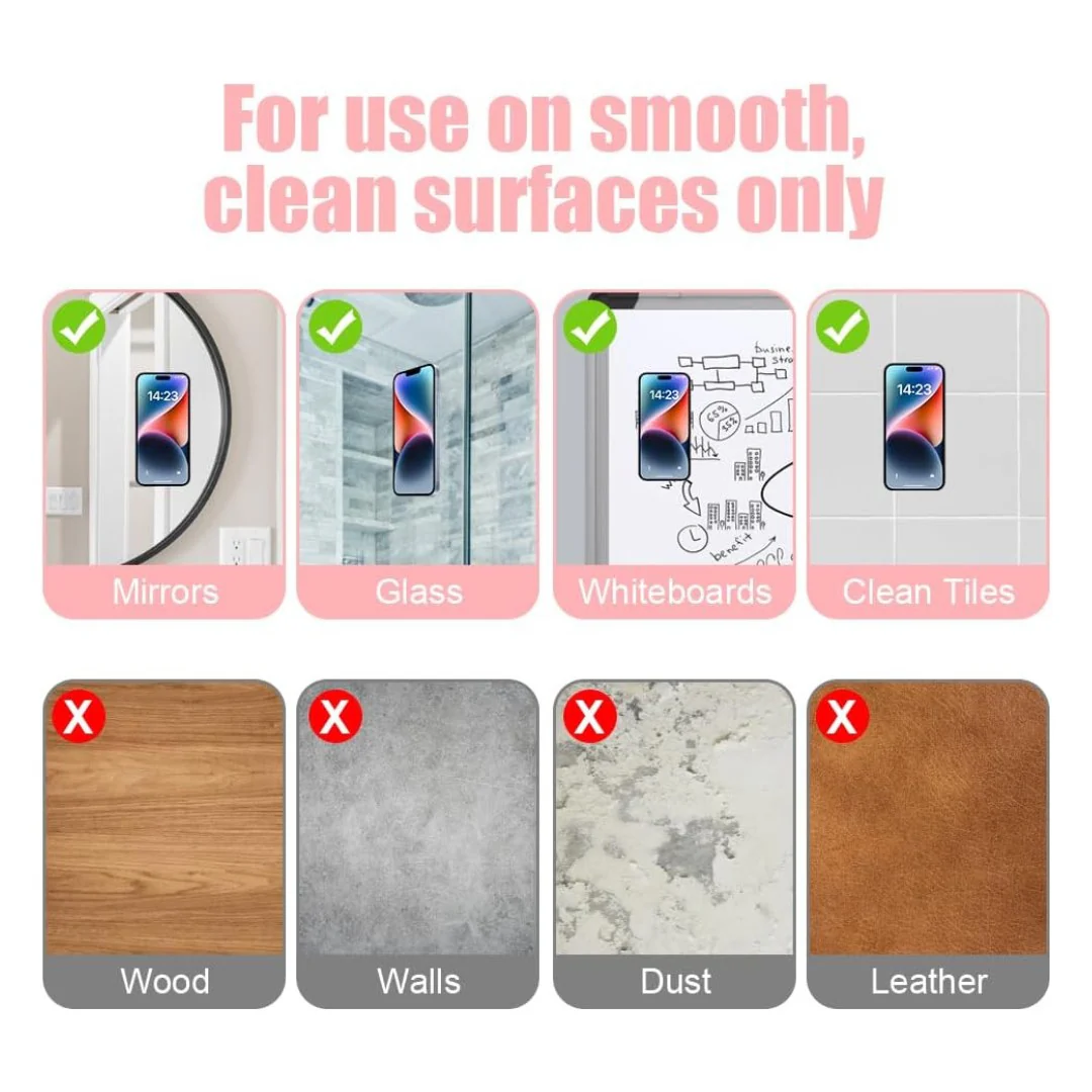 Phone Suction Pad, Non Slip Suction Cup - Phone Mount with Stand - Image 4