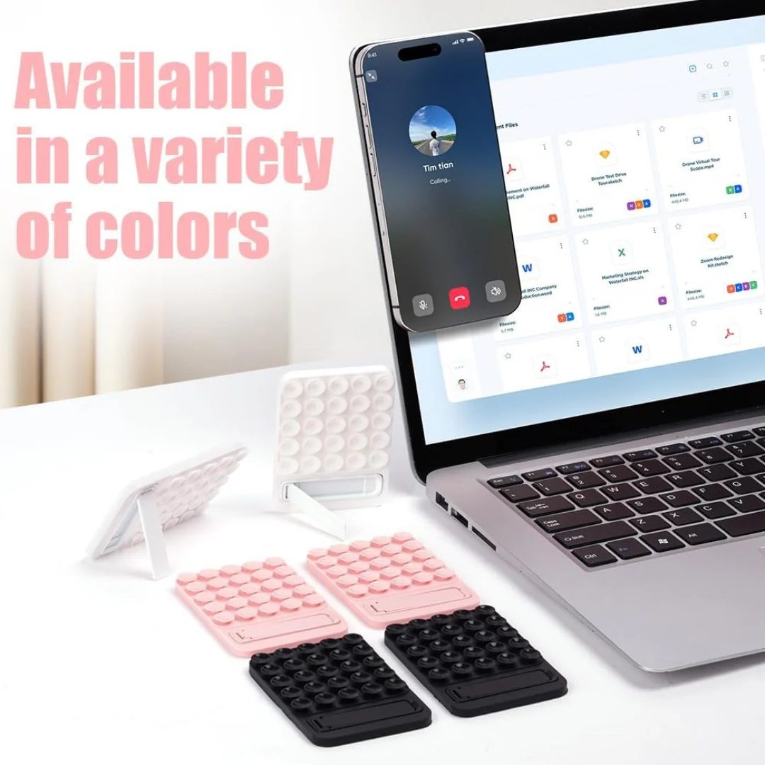 Phone Suction Pad, Non Slip Suction Cup - Phone Mount with Stand - Image 6