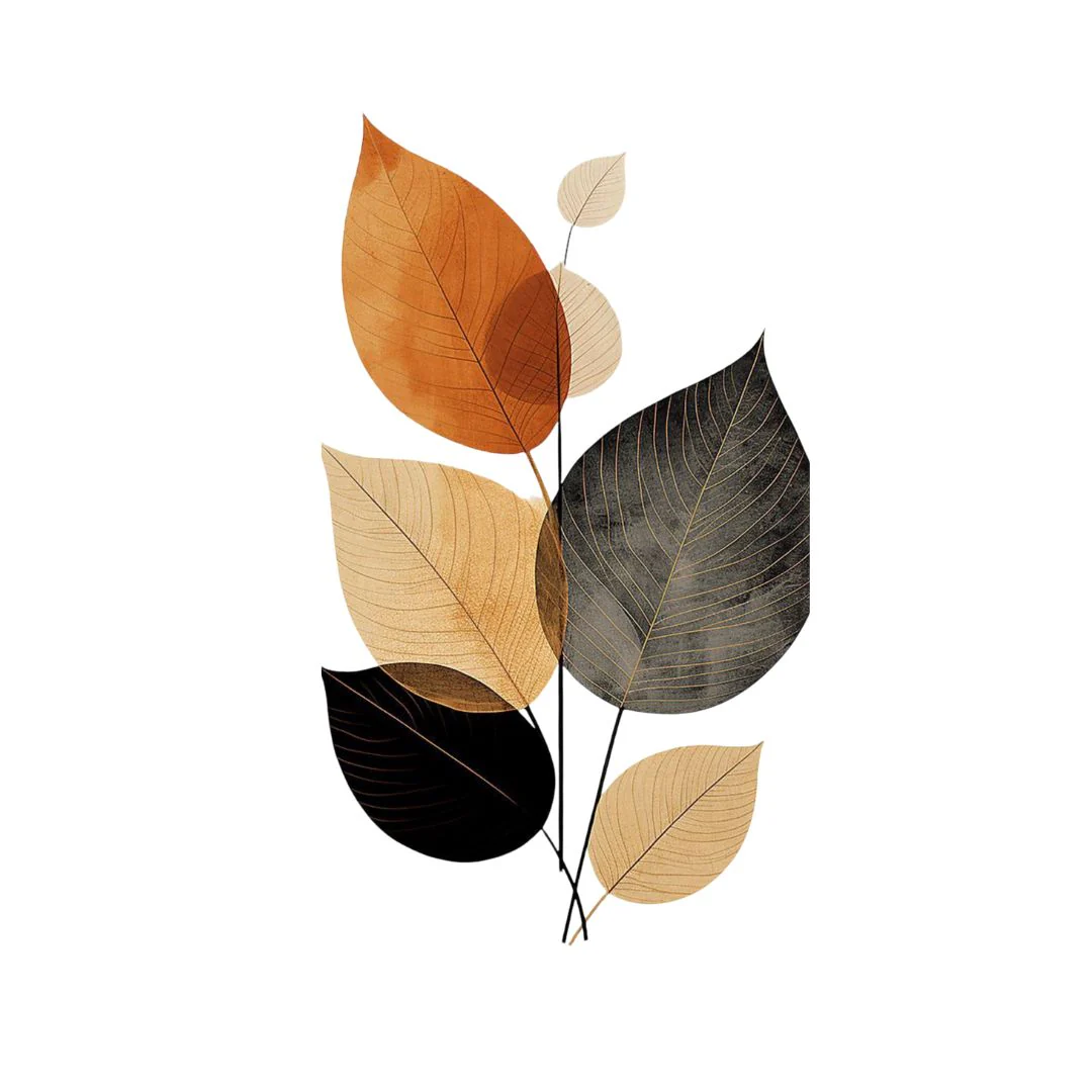 Aesthetic Leaves Wall Sticker - Image 2