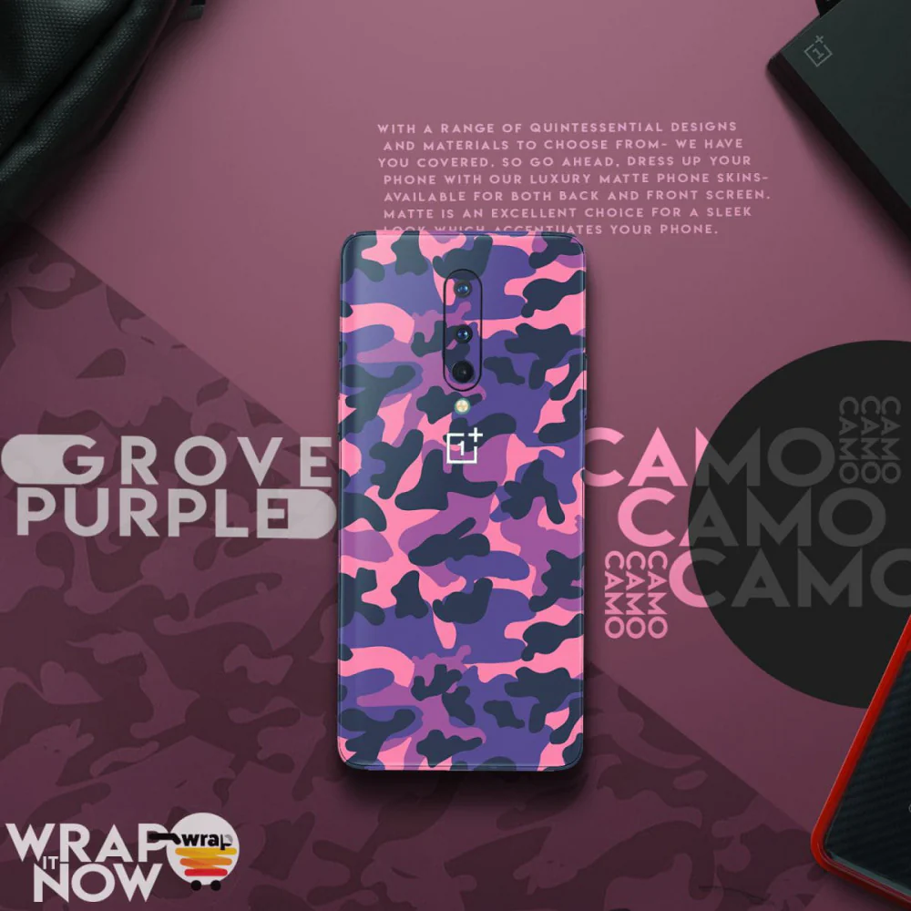 Grove Purple Camo Mobile Skin