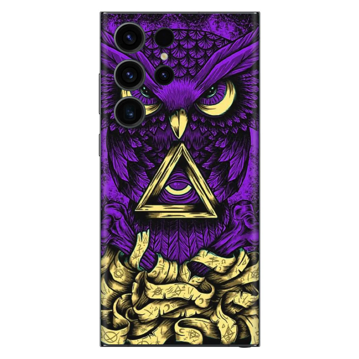 Purple Owl Mobile Skin