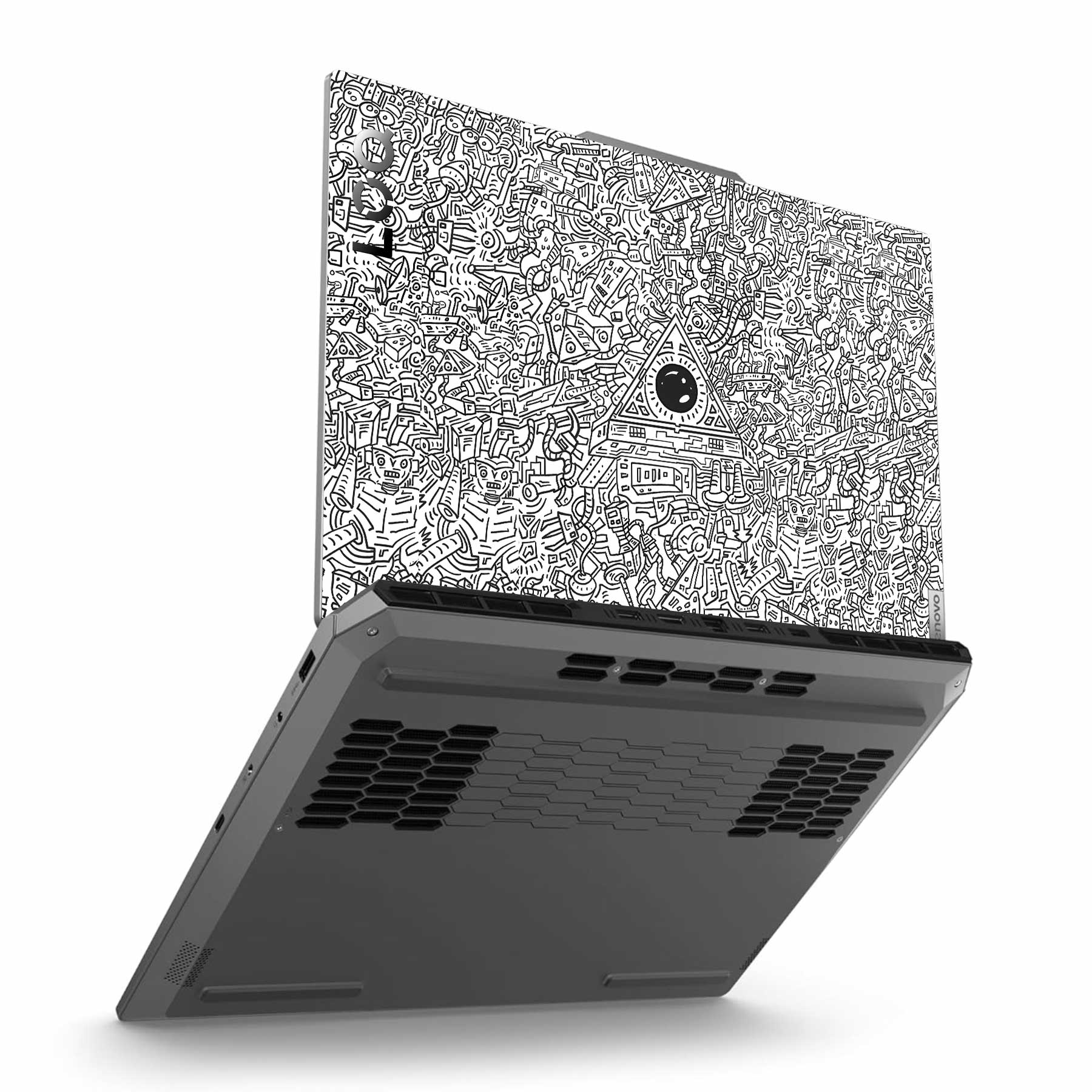 Robotic Doodle Laptop Lenovo LOQ 2024 Laptop Skin